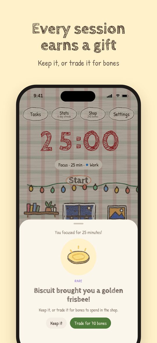 Gift screen
